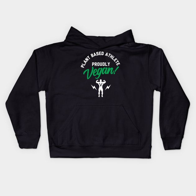 PROUDLY VEGAN Kids Hoodie by janvimar